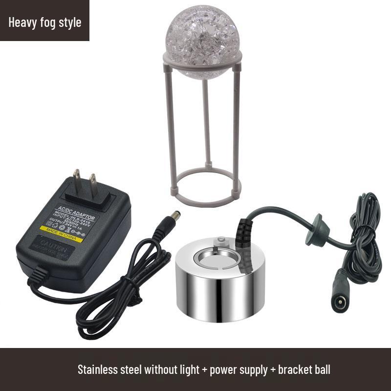 Colorful Lights 24V Fog Maker with Large Mist Output and Water Shortage Auto-Off for Aquariums and Rockeries