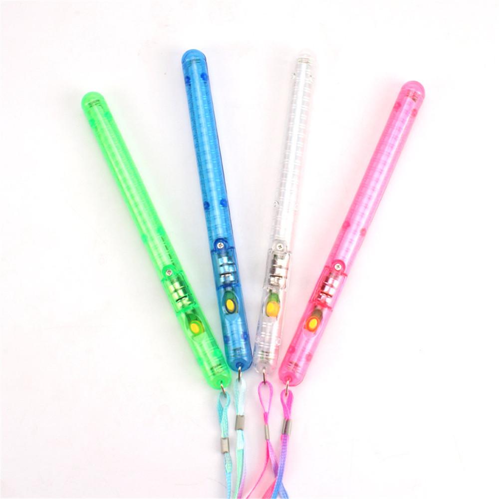 New 4pcs Flashing Wand LED Light Up Glowing Glow Stick Blinking For Concert Party
