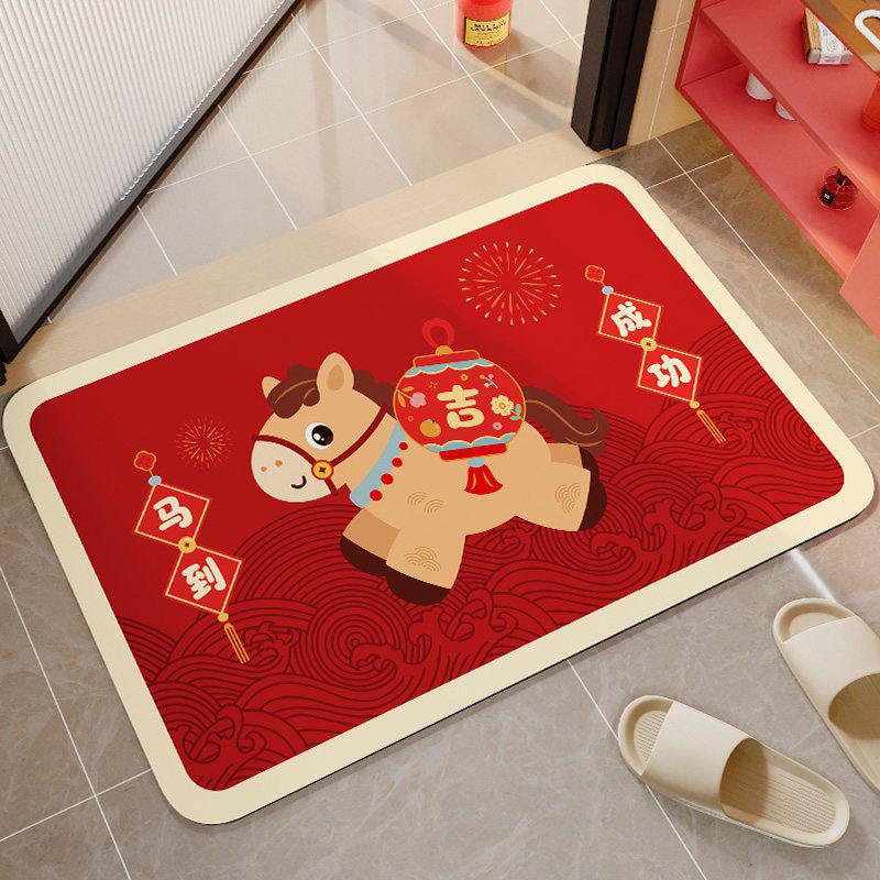 Cartoon Cute Quick-Drying Water-Absorbent Non-Slip Diatom Mud Doormat