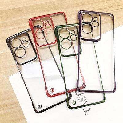 Funda de Teléfono Transparente Sin Marco con Chapado de Lujo Para Realme Neo7 GT7 6 5 2 Pro GT Neo 6 5 SE GT Neo 3 2 Parachoques a Prueba de Golpes Cubierta Protectora Trasera Dura