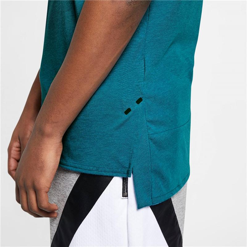 Jordan Basketball Quick-Dry Short Sleeve T-Shirt Men Tops Blue Aj1066-486