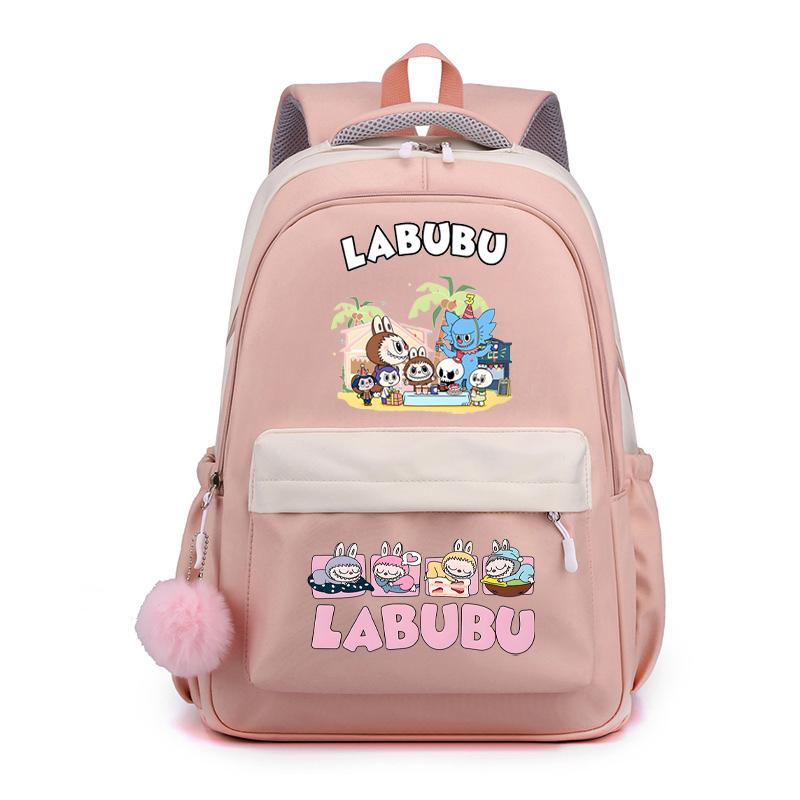 Cute Cartoon Printed Backpack Student Kid Schoolbag Women Large Capacity Waterproof Bookbag Kid Birthday Gift Travel Bag