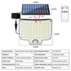 Outdoor Split Solar Lamp 210LED Wall Light with Motion Sensor 3 Modes Floodlight Remote Control for Patio Garage Wall Lamps