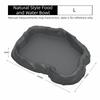 Stone Texture Reptile Feeder Bowl ABS Resin Feeding Bowl Dish New Water Dish Feeder  Pet Crawler