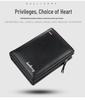Baellerry Men's Zipper Short Wallet - Multi-Card Slot, Fashionable Vertical Mini Coin Purse