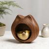 Manyetik Kapı Zil Çanı Ahşap Kedi Şeklinde Dükkancı Zili Kapı Açıldığında Dekoraatif Kapı Giriş Zil Çanı Veranda Bahçe Girişi Duvar Mağaza İçin
