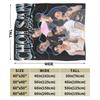 San 90s Ateez Kpop Band Blanket Velvet Autumn/Winter   Multifunction Lightweight Throw Blanket for Sofa Bedroom Quilt