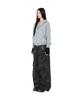 AAKAM Knee Pin-Tuck Camo Zippered Cargo Pants (Black)