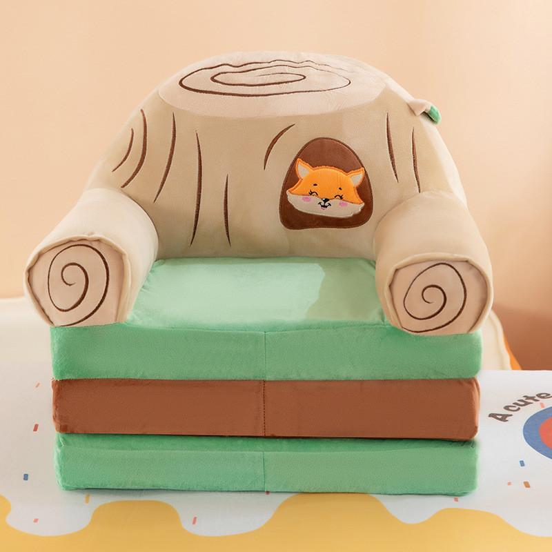 Divano letto pieghevole a cartoni animati per bambini con imbottitura morbida in peluche per la sala lettura dei più piccoli