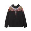 Felpa da uomo oversize con cappuccio con stampa Ala Fantasma Design Serpente Fulmine Abbigliamento Casual