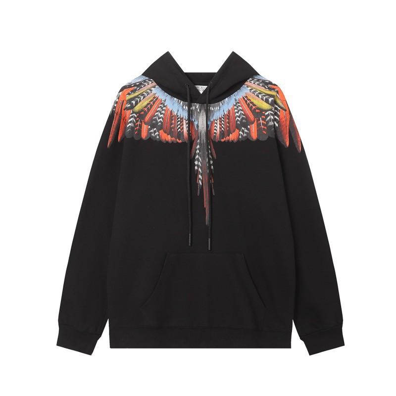 Felpa da uomo oversize con cappuccio con stampa Ala Fantasma Design Serpente Fulmine Abbigliamento Casual