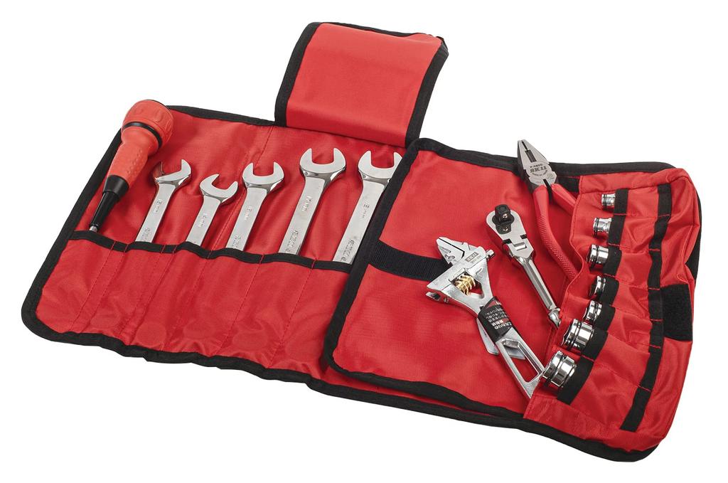 SK11 Roll Bag S Tool Bag Tool Storage Black/Red