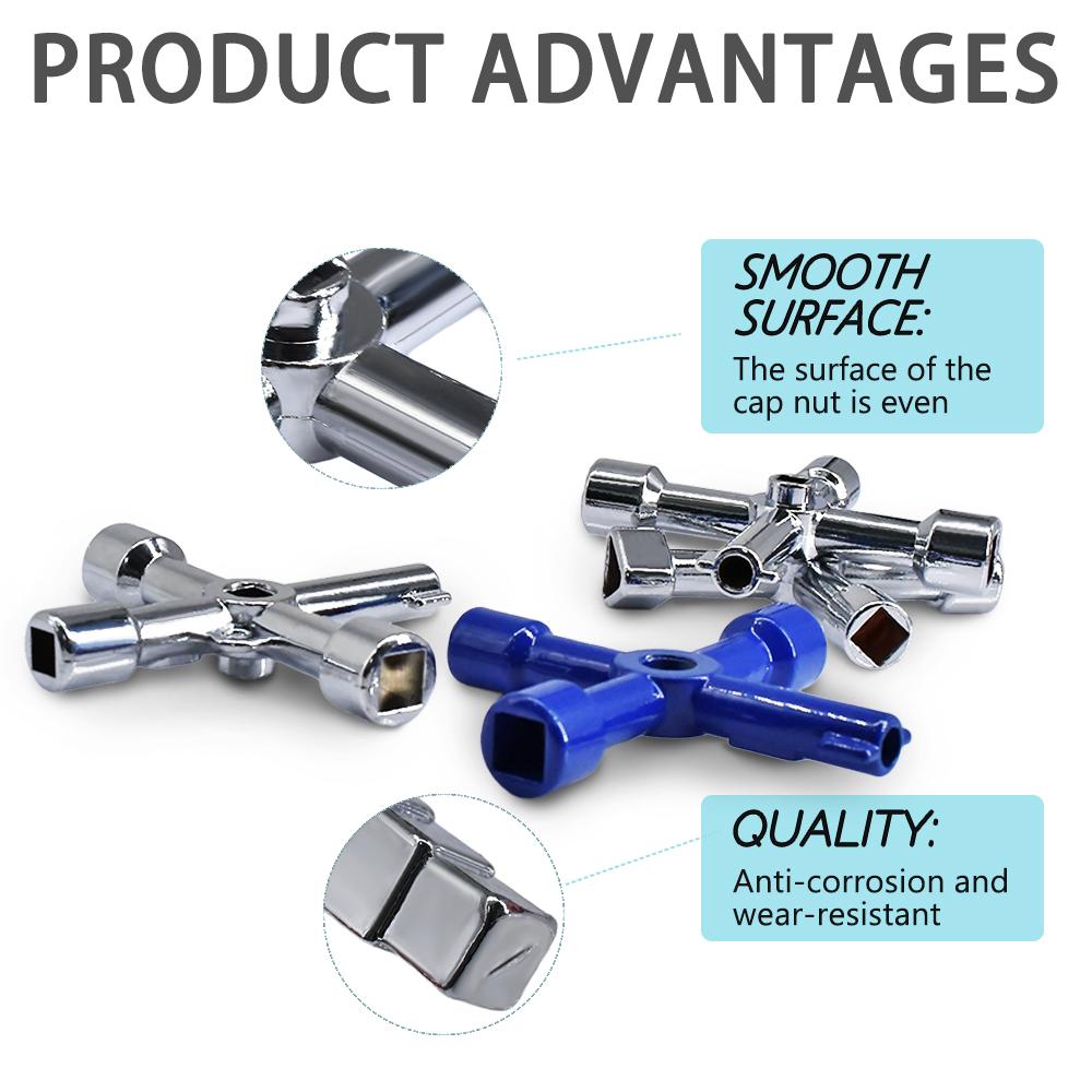 Elektrický Skříňový Výtah Klíč Křížový Klíč Klíč k Ventilu Vodoměru Vnitřní Trojúhelníkový Klíč Víceúčelový Nástroj Přenosná Sada