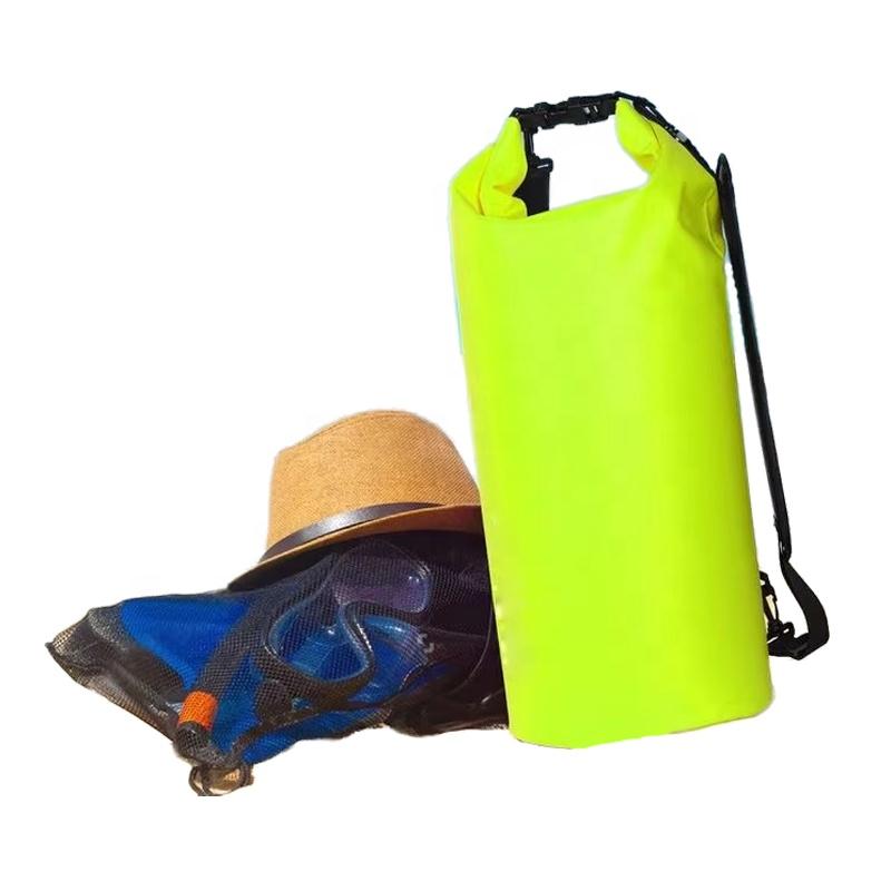 Ultra Lightweight 10 Liter Dry Bag Waterproof 500D PVC Backpack Foldable Dry Bag