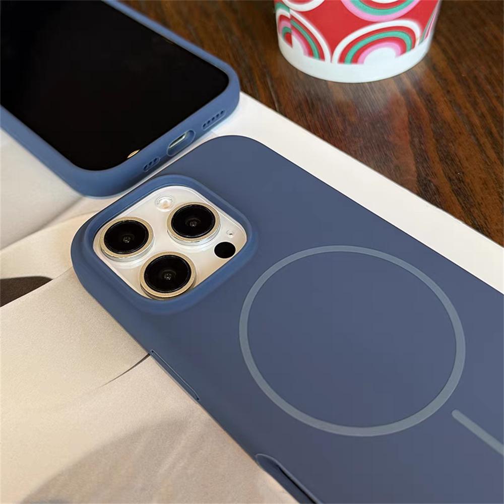 Liquid Silicone For Magsafe Case For iPhone 16 15 14 Plus 13 12 11 Pro Max Magnetic Wireless Charging Soft Cover