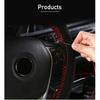 SEAMETAL Braid Steering Wheel Cover Premium Suede Anti Slip Breathable Steering Cover Anti Scratch 37-39CM Steer Wheel Protector