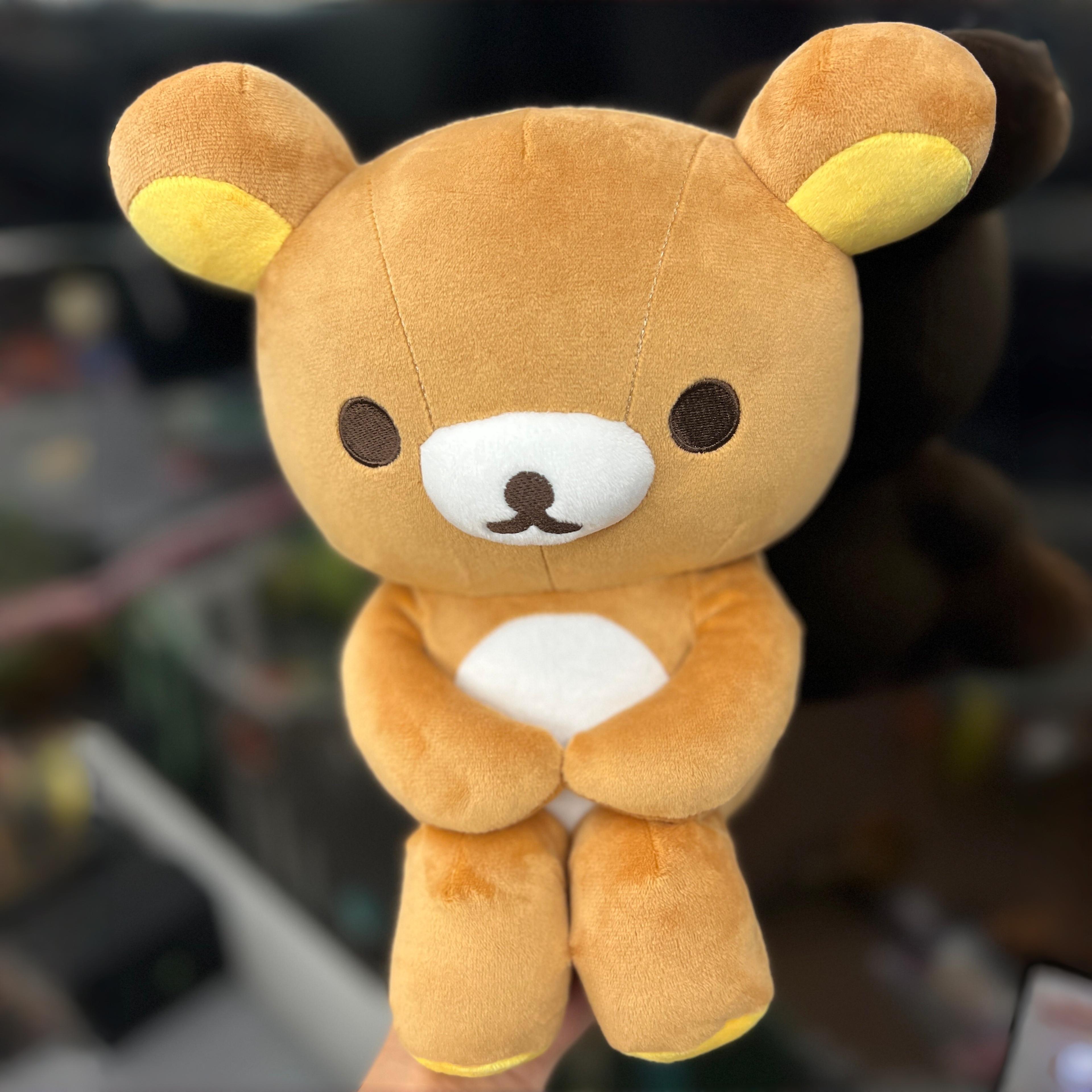 

Adorable Rilakkuma Plush Toy Soft Stuffed Lonely Brown Bear Doll Cartoon Huggable Anime Plushies Gift Idea ideal for Fans Home Decoration 28cm