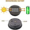 4 Pieces Replacement Solar Lights With Led Bulbs, Solar Top Lights Replacement, Led Solar Panel Lantern Cover For Outdoor Hanging Garden Lantern Qyroa