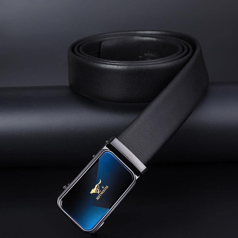 Belts for Men's Business Automatic Buckle Belts Cowhide Belts Gift Belts