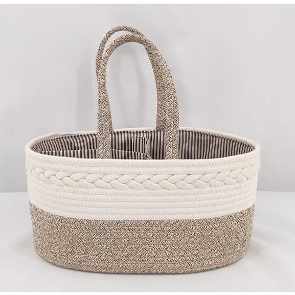 Large Capacity Baby Supplies Storage Basket with Handle