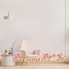 Pink Rose Removable Waterproof Baseboard Wall Sticker for Bedroom and Living Room Home Decoration