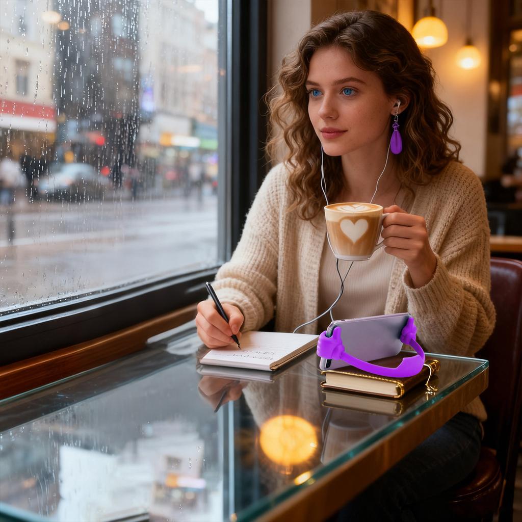 Držák na telefon s palcem, Vtipný držák na tablet - Stojan na displej tabletu, Držák pro upevnění smartphonu a tabletu, Stojan na tablet s palcem, Držák na mobilní telefon, Stojan na smartphone