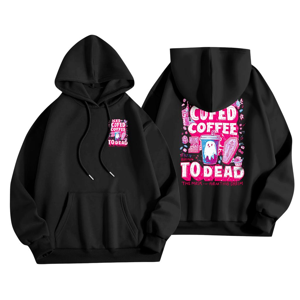 Children's Casual Fashion Halloween Print Long-Sleeved Hooded Sweatshirt