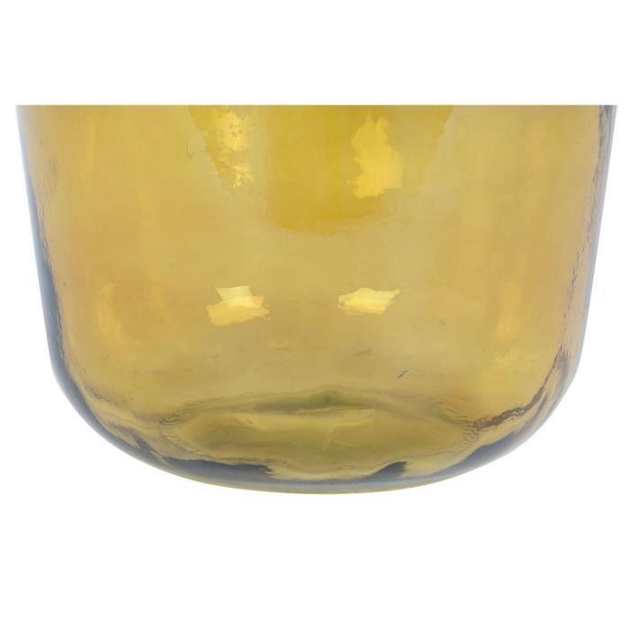 Vase - Mes - 36 x 36 x 56 cm - Orange - Verre trempé - Élégance chic