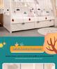 Free Shipping Children's Bunk Bed with Ladder - 1.5m Top, 1.2m Bottom, 1.35m Double Layer High & Low Design for Parent-Child.
