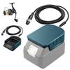 Adaptador de Bateria para Carretilha Elétrica bumxca, Compatível com Carretilhas Elétricas Shimano/Daiwa, Baterias Makita 18V, Carcaça de Alta Densidade Retardante de Chama, Durável