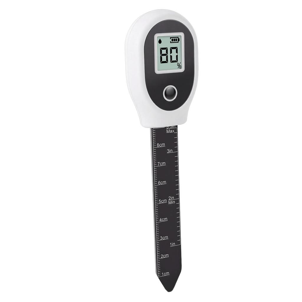 Soil Meter Backlit LCD Digital Display Soil Humidity Tester with 91.4mm Probe for Garden Lawn Greenhouse