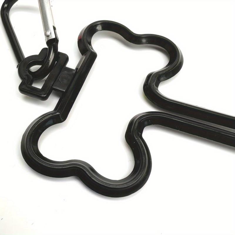 Freihändige Hundekotbeutel-Clips - ABS + Knochenförmiger Kunststoff Langlebiger Müllbeutel-Halter für die Haustierreinigung Praktischer Halter während Spaziergängen