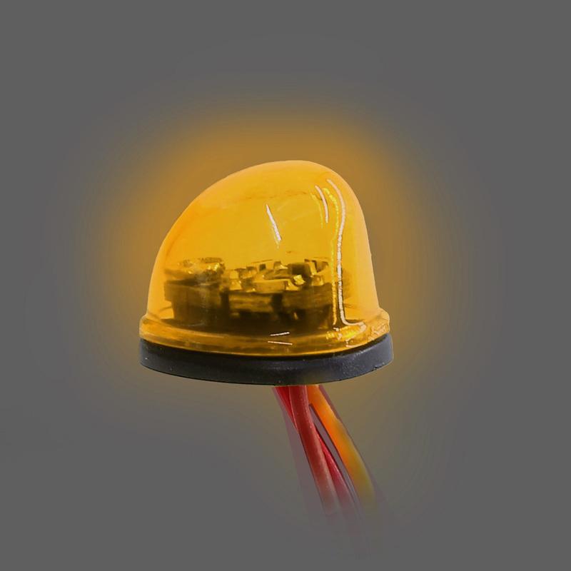 RC Multi-function 360° Flashing Rotating LED Light Bar Alarming Lamp for 1/14 Tamiya 1/10 RC Car Engineering Truck Upgrade Parts