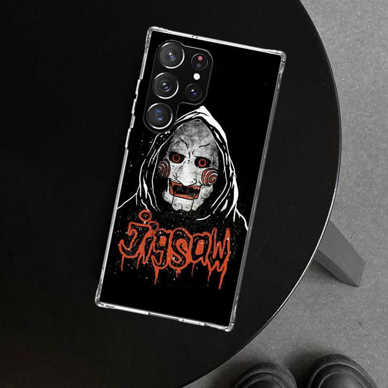 The Jigsaw Killer Horror Phone Case Cover for Samsung Galaxy S26 S25 Edge S24 S23 Ultra S22 Plus S21 FE S20 + Art Customized Fun