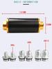 58 mm Auto-Kraftstofffilter, 100 Mikron, reinigbarer Inline-Kraftstofffilter, Halterung für universellen High Flow Turbo 6AN 8AN 10AN Adapter