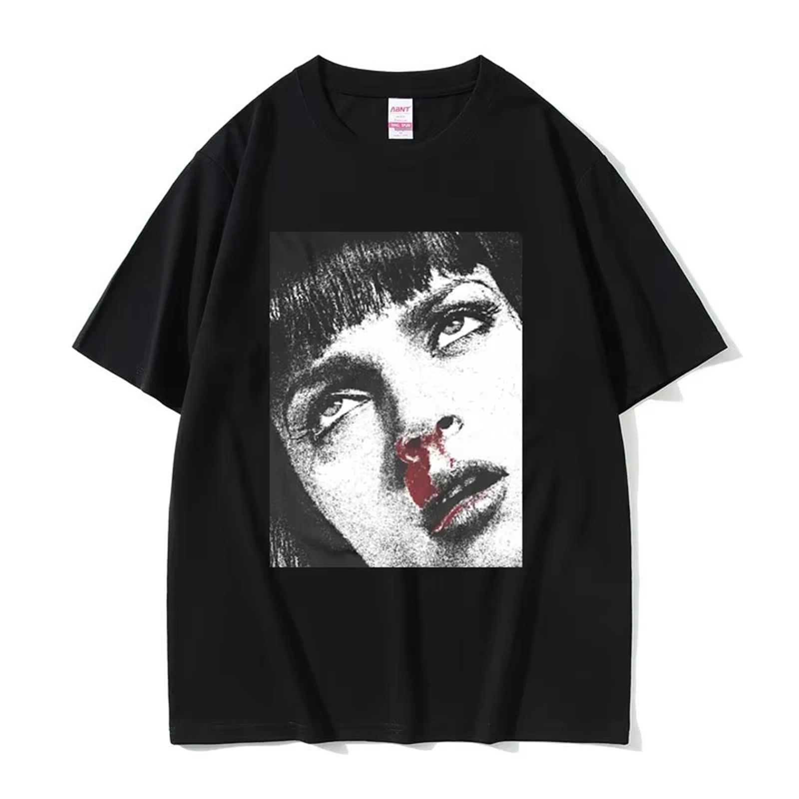 

Famous Director Quentin Tarantino Movie Pulp Fiction Kill Bill Jhon Travolta Same Style T-shirt Men Women Casual Cotton T Shirts XXXXXL