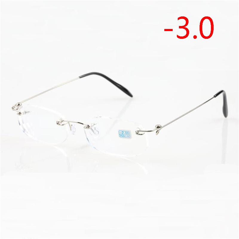 

Безрамкові окуляри для короткозорості Готові Жіночі Чоловічі Металеві Дужки Безободкові Квадратні Діоптрійні Окуляри -1.0 -1.5 -2.0 -2.5 -3.0 -3.5 -4.0