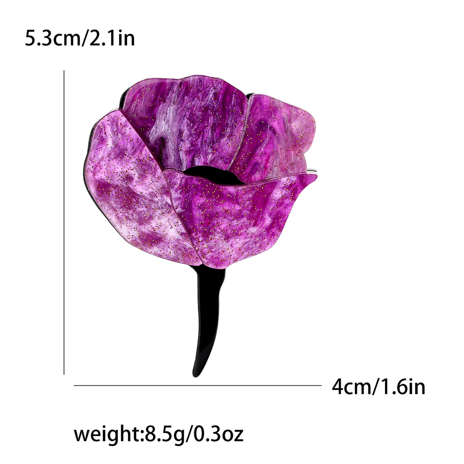 

Стильная акриловая эмалевая брошь-роза, простая и универсальная женская одежда, корсаж, бижутерия, булавка для растений