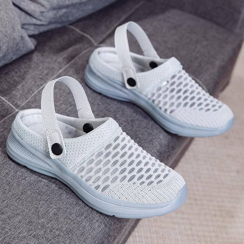 Summer Women Slippers Casual Plus Size Black Grey Closed Toe Elevator Sandals Shoes for Girls