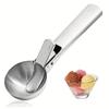 Multifunctional Ice Cream Scoops Stainless Steel Dual-Purpose Scoop Fruit Watermelon Spoon Ball Scoop Household Ice Cream Tools