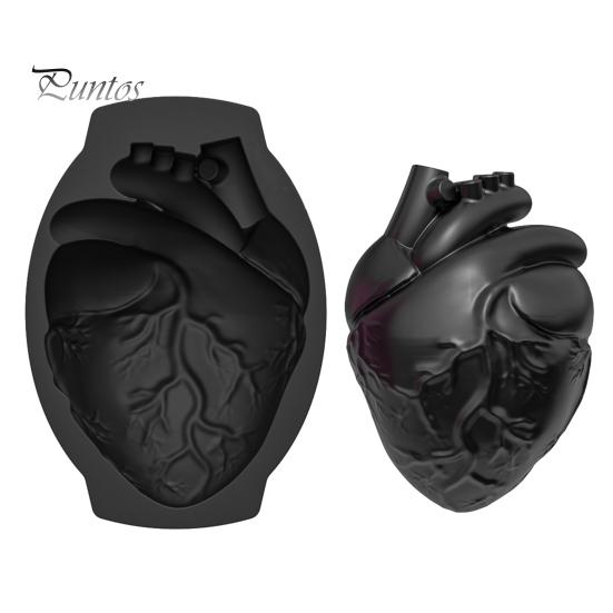 Halloween Silicone Cake Mold Realistic Human Heart Shape Reusable Easy To Clean DIY Baking Tools for Cookies Chocolates