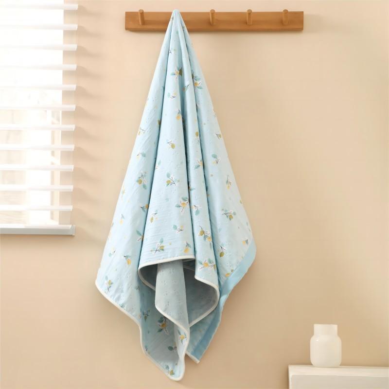 Towel coral bath towel absorbs water and dries quickly without hair loss gauze towel adult printed bath towel