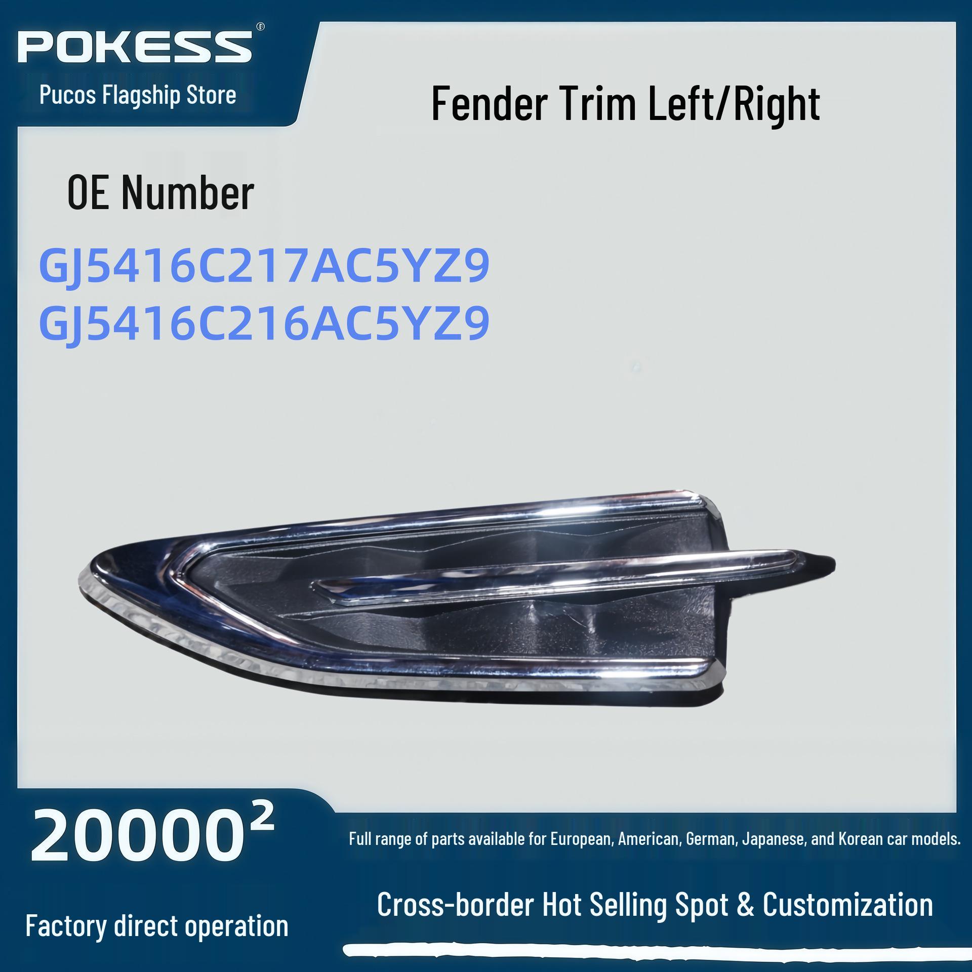gj5416c217ac5yz9 Fender Trim for Kuga 17 Left/Right (compatible with gj5416c216ac5yz9) Fender trim left