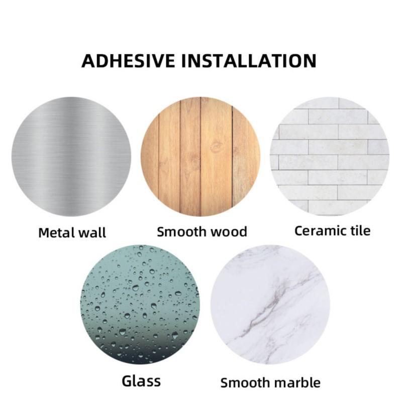 Adhesive Punch-free Toilet Roll Paper Towel Holder Organizer Wall Mount Storage Kitchen Bathroom No Drill Tissue Dispenser