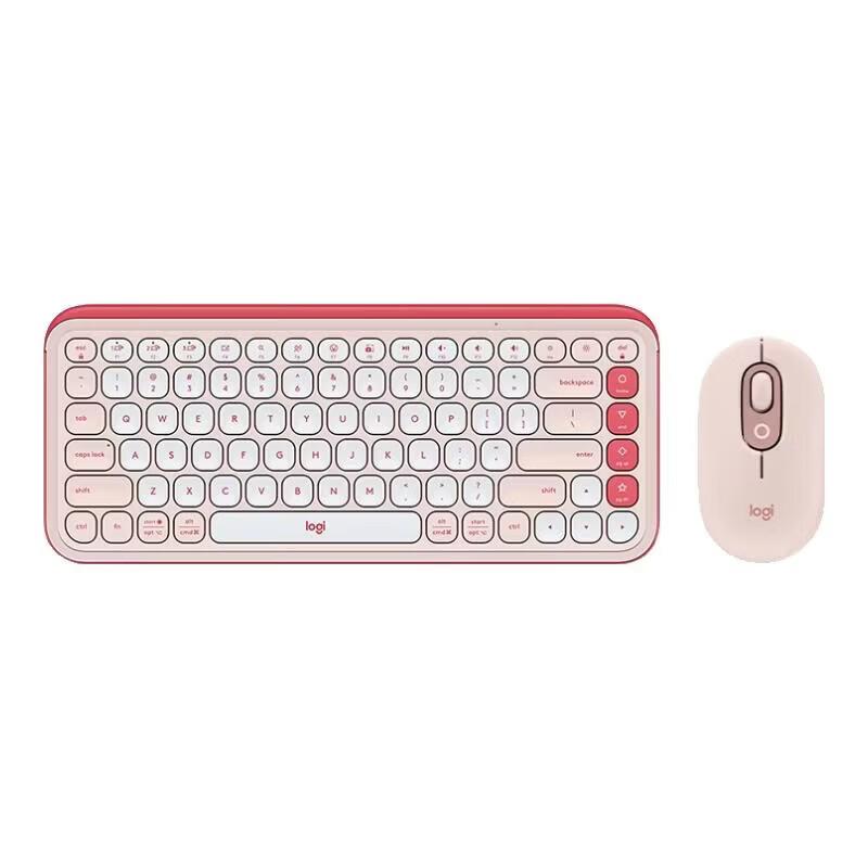 Logitech POP ICON COMBO Upgraded Wireless Keyboard and Mouse Set
