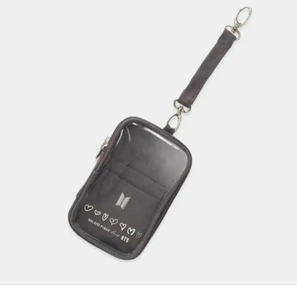 [USED] Price reduced: BTS x Gelato Pique carry pouch (gray)