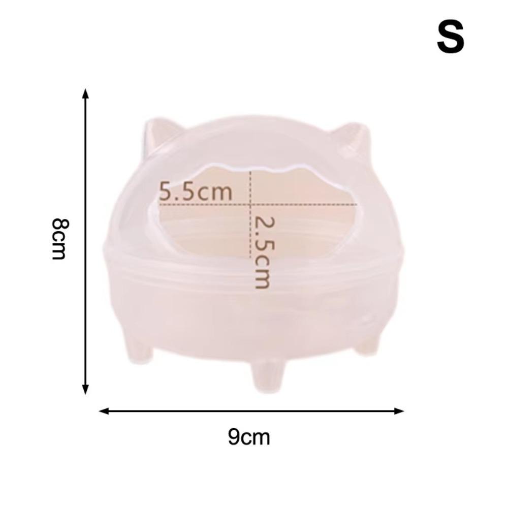 Splash-proof Hamster Bathtub Transparent Small Animals Sandbox New Hamster Bathroom Pet Supplies