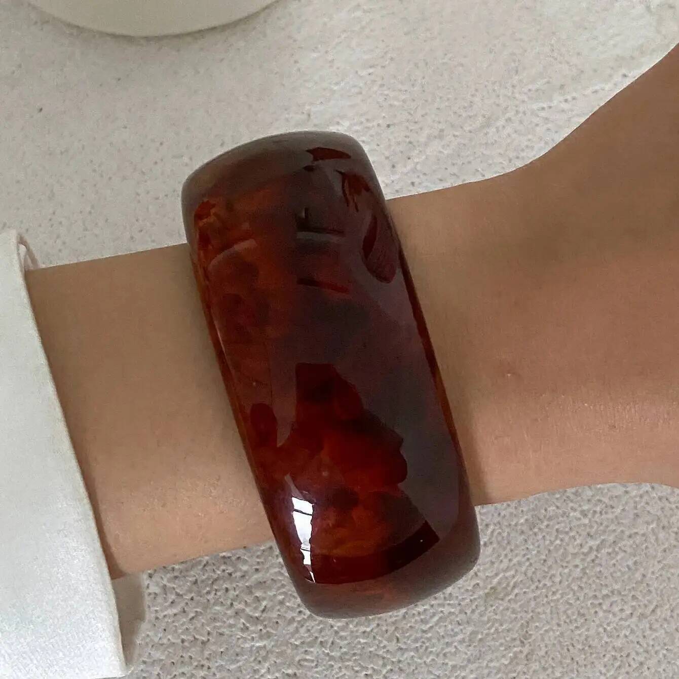 Salircon 4 Стиля Винтажные Преувеличенные Смоляные Браслеты для Женщин Панк Геометрический Шарм Неправильные Браслеты Ежедневные Украшения Новые