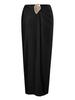 Hot Girl Style Bandeau Two Piece Bikini With Long Skirt Three Piece High Cut Swimsuit Elegant For Vacation