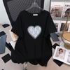 Plus Size Mid-Length Loose Short-Sleeve Round Neck T-Shirt for Women (200/300/350 Jin)